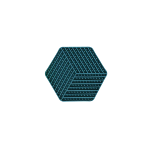 Tapis de léchage hexagonal