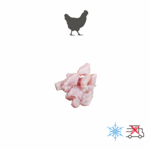 Viandes, os & abats pour BARF : Cubes de viande de poule, sachet de 3 kg