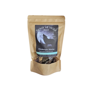 Sachet de morceaux de coeur de boeuf séchés en 200g
