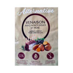 Croquettes Alternative GrainFree venaison, patate douce et mûre