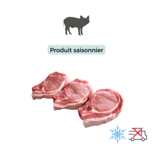 Côtes de porc, carton de 5 kg