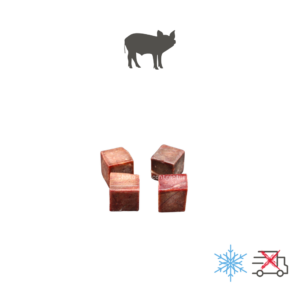 Foie de porc en cubes, sachet de 1 kg