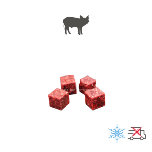 Mélange d'abats de porc en cubes, sachet de 2 kg