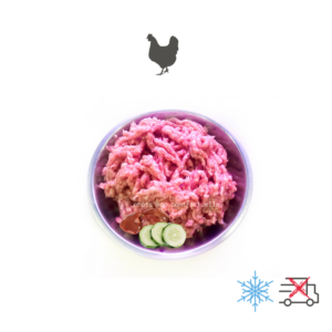Menu BARF complet poulet, courgettes et abats, sachet de 2 kg