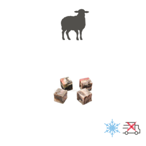 Panse verte d'agneau en cubes, sachet de 2 kg