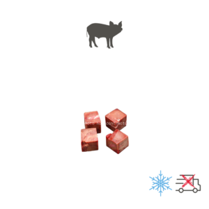 Rognon de porc en cubes, sachet de 1 kg