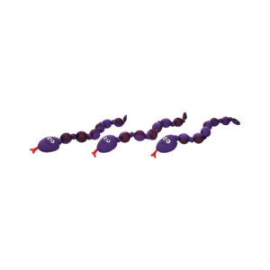 Serpent à balles violet 85 cm pour chien