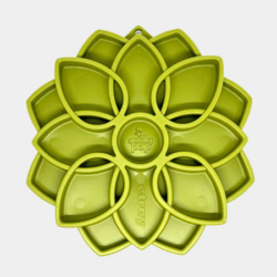 SodaPup eTray Mandala vert – plateau d’enrichissement à lécher