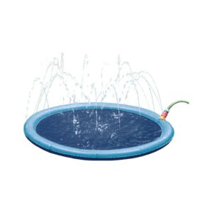 Sprinkle Mat, tapis d’eau rond bleu de 100 cm pour chien