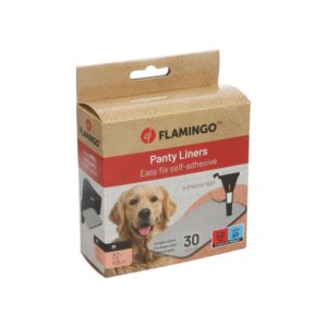 Protections hygiéniques autocollantes pour chienne – M, boîte de 30