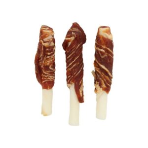 R'Hide wrapped sticks Duck and fish (torsades en peau de boeuf avec canard et cabillaud)